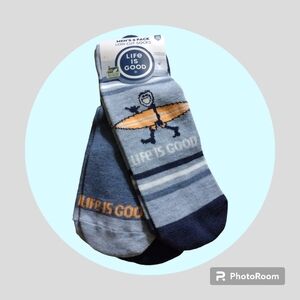 NWT Life is Good Low Cut  6 Pair Socks